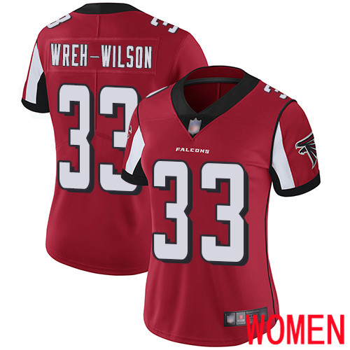 Atlanta Falcons Limited Red Women Blidi Wreh-Wilson Home Jersey NFL Football 33 Vapor Untouchable